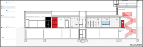 plano del parque auxiliar de bomberos en villena